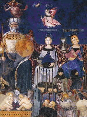 De fresco’s ‘Allegorie van goed en van slecht bestuur’